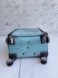 New Designer Luggage Bags Multi Uses Handmade Trolley Bag Carving Leather Unisex Big Size Multi Uses <b>Suitcase</b> Hair on Hide - Product Image 4