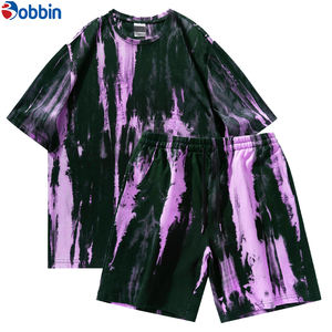 BOBBIN INDUSTRIES Conjunto Deportivo Informal Unisex Cómodo de Manga Corta, Camiseta y Pantalones Deportivos, Tejido Transpirable de Felpa, Poliéster/Algodón - Product Image 3