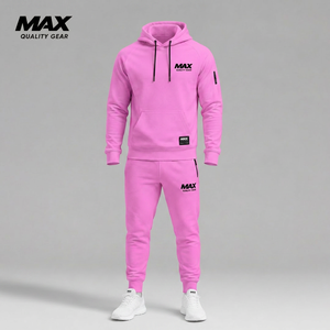 Trajes Deportivos Personalizados Baratos para Hombre, Chándal de Dos Piezas 100% Algodón para Hombre, Traje Deportivo Informal de Verano - Product Image 1