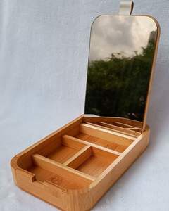 Boîte de rangement artisanale en bois naturel avec caisse en bois rustique décorative amovible pour la maison, le bureau et la chambre d'enfant – Personnalisable - Product Image 3