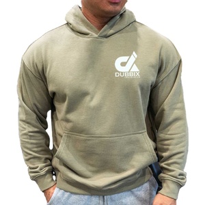 <b>Men</b> 100% Cotton Heavyweight <b>Pullover</b> Hoodies Anti-Wrinkle Winter Gym Drop Shoulder Digital Hoodies Wholesale <b>Men</b> Cotton Hoodie - Product Image 3