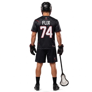Uniforme profesional de lacrosse diseñado con materiales ligeros para mayor velocidad, comodidad y un rendimiento atlético confiable en cada partido. - Product Image 2