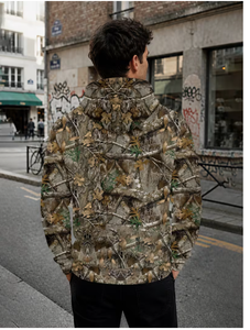 เสื้อฮู้ดลายพรางออลซีซั่น น้ำหนักเบา สวมใส่สบาย แฟชั่นกลางแจ้ง เสื้อสเวตเชิ้ตผู้ชาย ผ้าฟลีซลายพราง ทนทาน เหมาะสำหรับกิจกรรมกลางแจ้ง สไตล์ลำลอง - Product Image 3