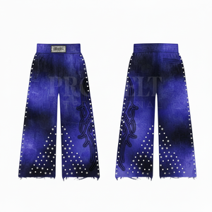 Pantalones Deportivos Casuales de Algodón y Poliéster con Estampado, Estilo Vintage, con Dobladillo Deshilachado, Cómodos y Elegantes, en Oferta - Product Image 3