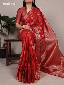 Hermoso Traje Indio de Nailon de Primera Calidad con Trabajo de Tejido, Saree Teñible, Moda Femenina, Exportador y Proveedor Indio - Product Image 6