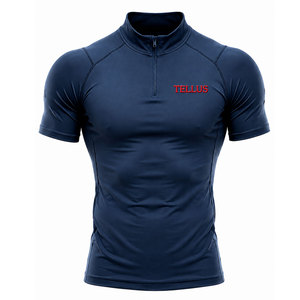 Camiseta de compresión al por mayor para hombre, poliéster y spandex, transpirable, para correr, atlética, para gimnasio. - Product Image 1