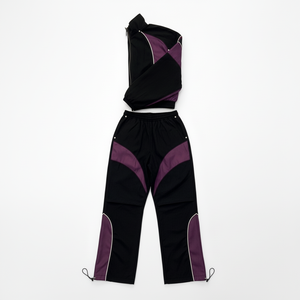 Survêtements personnalisés pour hommes avec capuche, imperméables, réfléchissants, en nylon, avec logo brodé et imprimé, ensemble coupe-vent respirant - Product Image 2