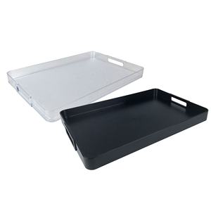 Plateaux de service de snacks en acrylique avec poignées - Product Image 5