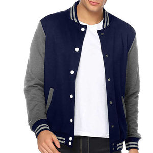 Chaqueta Varsity para Hombre, Diseño Nuevo, Mangas de Cuero con Cuerpo de Lana, Talla Grande, Chaqueta Nueva para Uso en Exteriores - Product Image 2