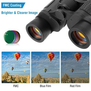 Binoculares Portátiles de Visión Nocturna HD con Lentes FMC para Observación de Aves, Caza, Eventos Deportivos, Rendimiento en Condiciones de Baja Luz - Product Image 2