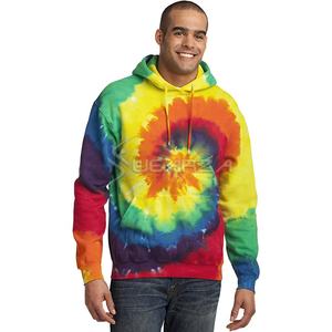 Style décontracté Tie Die Hoodies Personnalisé Imprimé/Broderie 100% Coton Hommes Sweat Tie Dye Hoodies Pull Mode Streetwear - Product Image 6