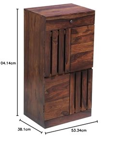 Zapatero de Madera Maciza de Diseño para Entradas, Hogar, Oficina, Mueble Zapatero con 5 Estantes, 1 Cajón y Puerta de Madera Maciza, Teca - Product Image 4