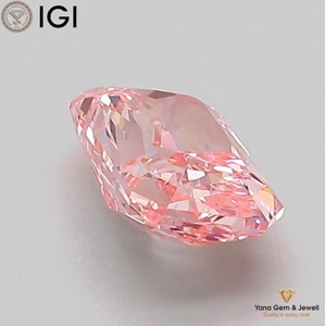เพชร CVD คุณภาพพรีเมียม ขนาด 1.00 กะรัต สีชมพูสดใส ระดับความสะอาด VS1 รูปทรงเรเดียนท์ พร้อมใบรับรอง IGI สำหรับแหวน - Product Image 6