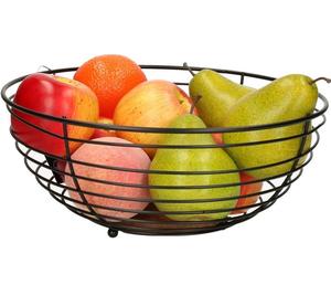 Cesta de Frutas Decorativa para Mesa de Comedor, Cesta de Almacenamiento de Frutas y Verduras, Cesta de Frutas de Estilo Contemporáneo - Product Image 1