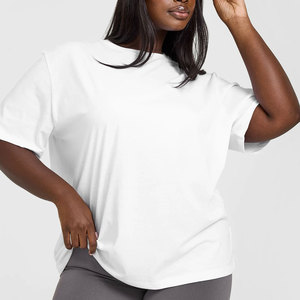 Camisetas Casuales Elegantes de Talla Grande para Mujer, 100% Algodón, Transpirables, de Alta Calidad para Exportación, Precio Razonable - Product Image 1