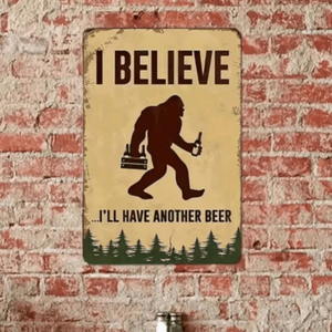 CIFbuy Elegante Targa Murale in Metallo con Scritta 'I Believe I Will Have Another Beer' per Arredamento Casa e Pub, Insegna Resistente per TikTok e Temu - Product Image 3