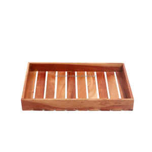 Venta al por mayor de madera rústica fruta seca organizador de granja decorativa bandeja de madera para servir con asas para Cocina - Product Image 2