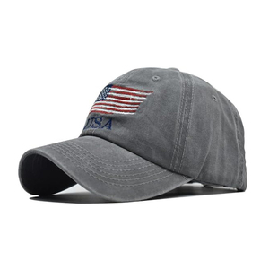 Gorra de Béisbol Americana Vintage de 5 Paneles, Transpirable, Impermeable, MOQ Bajo, Algodón Lavado, Correa Ajustable, Estilo Retro - Product Image 2