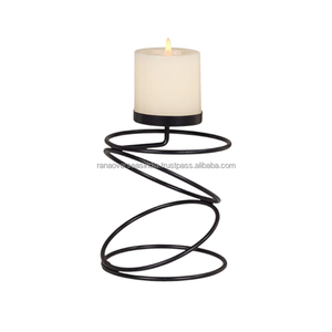 เชิงเทียนโลหะสีดำแนววินเทจแบบพรีเมี่ยมเหมาะสำหรับงานแต่งงานและของตกแต่งงานปาร์ตี้ในหลากหลายสไตล์และขนาด - Product Image 6