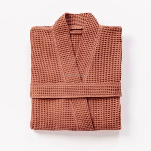 Albornoz Ligero Tipo Waffle, Suave, Transpirable, de Secado Rápido, Calidad de Hotel, Unisex, para Spa, Playa o Descanso - Product Image 2