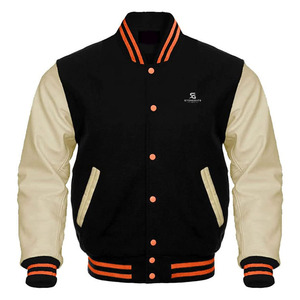 Blouson universitaire pour homme, couleur personnalisable, style bomber classique, vêtement d'extérieur d'hiver 2026 - Product Image 1