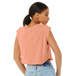 <b>White</b> Knitted 100% Polyester Hollow Crop <b>Tank</b> <b>Top</b> for Women Sleeveless Crew Neck Breathable Short Length Summer Needle <b>Top</b> - Product Image 5