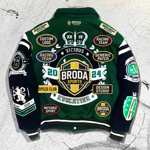 Premium Quality <b>NASCAR</b> Racing <b>Jacket</b> Custom Cotton Motorsport Bomber <b>Jacket</b> Embroidered Patch Streetwear Racing Wear Wholesale - Product Image 2