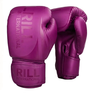 Gants de boxe en cuir 16 oz pour l'entraînement, rembourrage confortable, séances longues, design respirant, usage quotidien, réglables avec sangle de poignet - Product Image 1