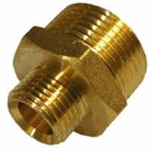 Unión reductora hexagonal de latón forjado pulido de alta presión con rosca NPT macho x macho para tubería en pulgadas - Product Image 4
