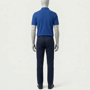 Polo de Manga Corta para Hombre, Color Azul Rey, Tejido Piqué, Transpirable, Informal, de Algodón, Corte Regular, para Trabajo - Product Image 6