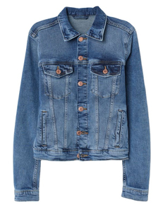 Lightweight Distressed Men's Denim Jacket Comfortable and High Performance Jean Jacket Men Covered With - Product Image 1