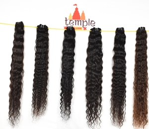 Extensiones de Cabello Humano Ondulado Profundo Sin Procesar, 100% Remy, Doble Trama a Máquina, de Cabello Indio con Cutícula Alineada, Económicas - Product Image 6