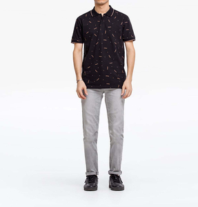 Camisetas Polo de Golf Tejidas Transpirables para Hombre, Estilo 2026, Alta Calidad, OEM, Todos los Colores, Camisetas Cortas Estampadas Personalizables - Product Image 3