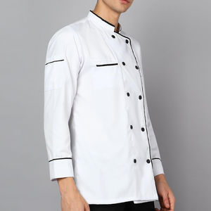 Uniforme de chef, veste de cuisine pour homme, vêtements de travail, veste de chef pour homme et femme, manches longues, veste de chef en polycoton - Product Image 6