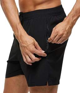 Shorts de Baño Personalizables OEM en Color Liso, Shorts Deportivos de Verano para Playa, Correr y Actividades al Aire Libre, con Cordón Ajustable, Elásticos y Transpirables - Product Image 3