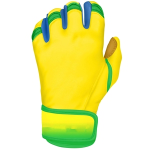 Purple PU Leather Batting Gloves Padded <b>Hook</b> And Loop Closure Unisex Adult Training Gloves - Product Image 2