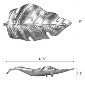 <b>Silver</b> Leaf <b>Trays</b> For Parties Dining Tableware Setting Food Grade Decorative Metal <b>Tray</b> Handmade Custom design Serving <b>Tray</b> 2026 - Product Image 5