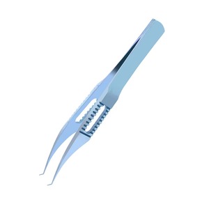 Pinzas Oftálmicas Quirúrgicas Microfórceps Manuales de Acero Inoxidable, Instrumento Oftalmológico Hospitalario con Punta Fina Curva para Capsulorrexis y Cataratas - Product Image 4