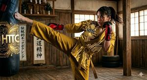 Bolsa para Karate Gi HTTC 100% Algodón 450 GSM Fighter Rank |   Modelo Unisex para Adultos Transpirable, Duradero, Ligero y de Secado Rápido HTTC-KS-20 - Product Image 3