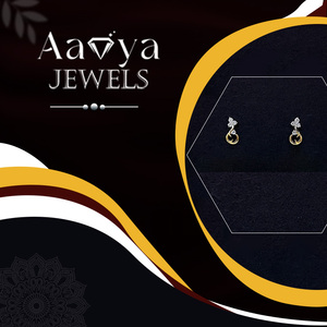 Pendientes de Diamantes Cultivados en Laboratorio de 0.15CT, Recién Llegados, Oro Sólido de 9K, Corte Brillante, Claridad VVS-VS, Certificado HRD, 8 Piedras, Color E - Product Image 5