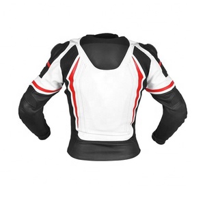 Combinaison de moto en cuir véritable intégral avec protection contre les chocs, coutures doubles renforcées, fermeture éclair durable - Product Image 4