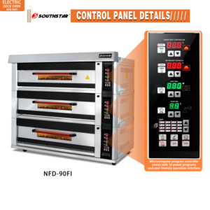 Horno Eléctrico Comercial de 3 Niveles <span class=keywords><strong>para</strong></span> Pan, Pizza y Pasteles, Venta Directa de Fábrica Southstar, con Panel Digital, <span class=keywords><strong>para</strong></span> <span class=keywords><strong>Panadería</strong></span> - Product Image 2