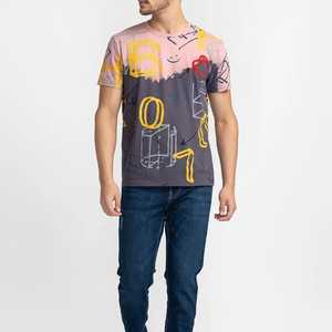 Camiseta de Hombre 100% Algodón Fresco con Bordado Personalizado y Serigrafía con el Logotipo de tu Propia Marca, Camiseta de Manga Corta para Hombre - Product Image 6