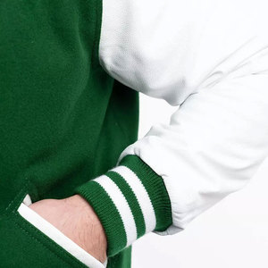 Chaquetas varsity para hombre de talla grande al por mayor, chaquetas varsity lisas con logotipo personalizado, chaqueta varsity tipo letterman para hombre - Product Image 3