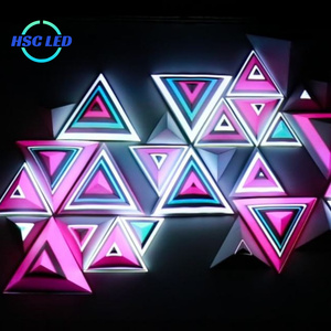 Trong nhà mát DJ Sân khấu sự kiện DJ bảng gian hàng mặt tiền P4 hình dạng đặc biệt LED hiển thị cho Câu lạc bộ thanh 3D Video hiển thị kỹ thuật số DJ LED bảng điều chỉnh - Product Image 5