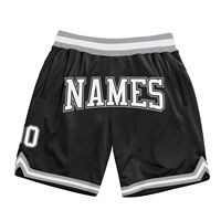 Shorts de basketball décontractés personnalisés et authentiques, imprimés par transfert thermique, respirants, en Spandex/Polyester, unisexe, taille élastique, broderie