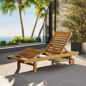 Tumbonas de exterior premium hechas de madera de teca - Product Image 2