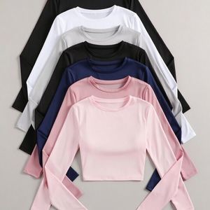 Vente en gros de crop tops pour femmes, tissu en coton extensible doux, imprimé uni, vêtements de sport d'été en provenance du Bangladesh - Product Image 3