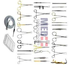 Dispositifs médicaux professionnels 78 pièces en acier inoxydable base de puissance manuelle Instrument de chirurgie générale Set Top Instruments chirurgicaux - Product Image 2