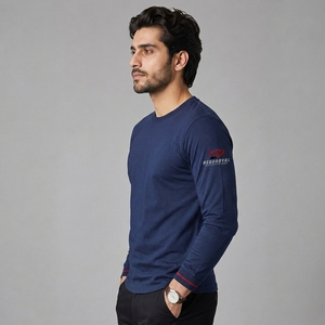 Camiseta de manga larga para hombre, tela suave y transpirable, estilo casual moderno, versátil, cómoda para el día a día, ligera y cómoda. - Product Image 3